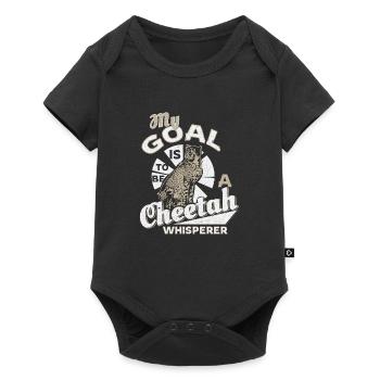 Cheetah safari - Baby Premium short-sleeve bodysuit - black - Front