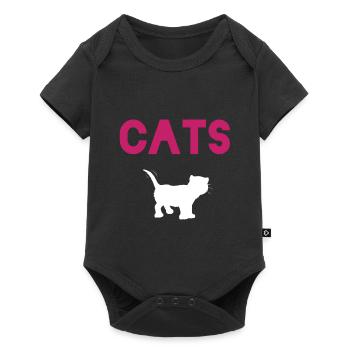 Idée cadeau pour l’amoureux des chats - Body à manches courtes Premium Bébé - noir - Devant