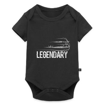 Auto Motor Geschenkidee - Baby Premium Kurzarmbody - Schwarz - Vorne
