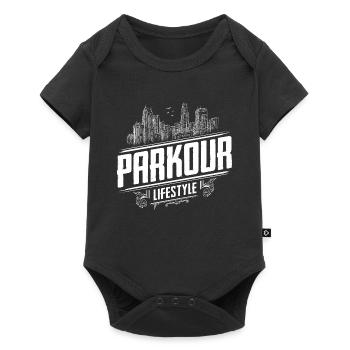 Parkour Lifestyle - Parkour Passion - Freerunning - Baby Premium short-sleeve bodysuit - black - Front