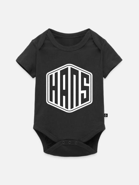 Hans - Baby Premium Kurzarmbody - Schwarz