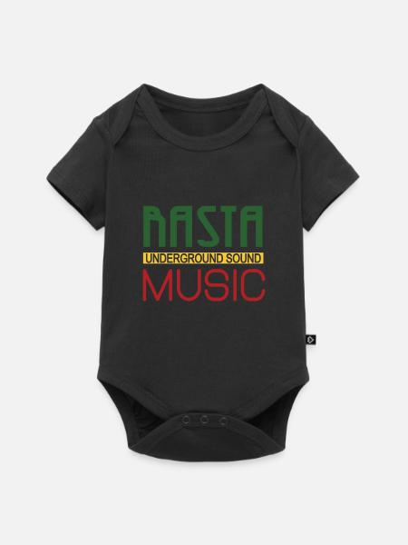 Nasta Underground Sound Logo - Baby Premium Kurzarmbody - Schwarz