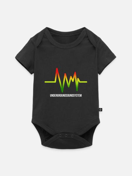 Untergrund Soundsystem Logo - Baby Premium Kurzarmbody - Schwarz