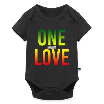 One Love Gradient : Unité dans la couleur - Body à manches courtes Premium Bébé - noir - Devant