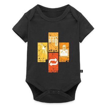 Autos - Baby Premium Kurzarmbody - Schwarz - Vorne