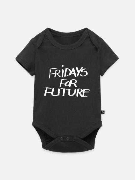 Fridays for future - Baby Premium Kurzarmbody - Schwarz