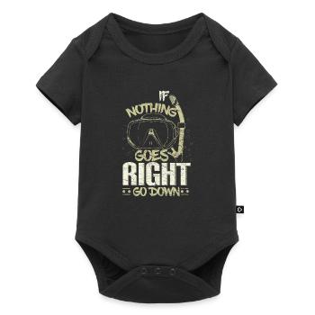 Diving swimming - Baby Premium short-sleeve bodysuit - black - Front