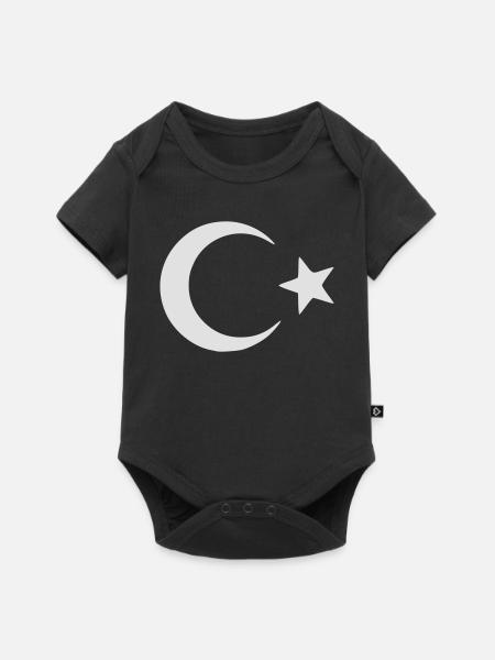 Türkei - Baby Premium Kurzarmbody - Schwarz