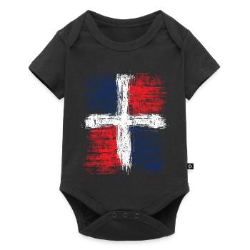 Dominikanische Republik - Baby Premium Kurzarmbody - Schwarz - Vorne