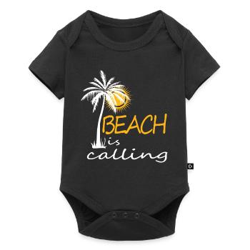 La plage appelle - Body à manches courtes Premium Bébé - noir - Devant
