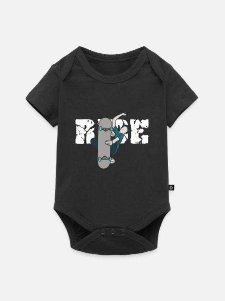 Skateboard - Baby Premium Kurzarmbody - Schwarz