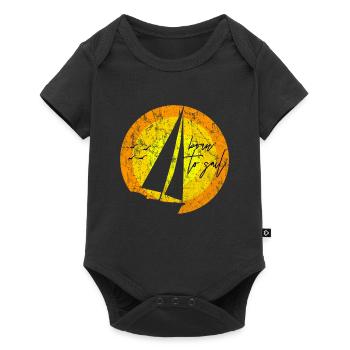 navigation à voile - Body à manches courtes Premium Bébé - noir - Devant