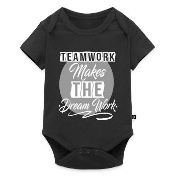Le travail d'équipe fait le rêve de travail - Body à manches courtes Premium Bébé - noir - Devant