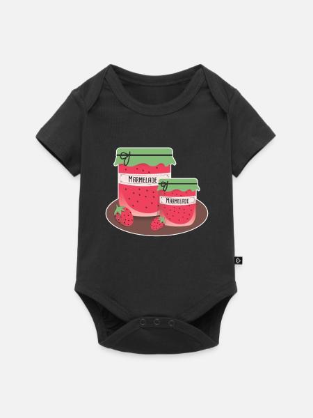 Marmelade - Baby Premium Kurzarmbody - Schwarz