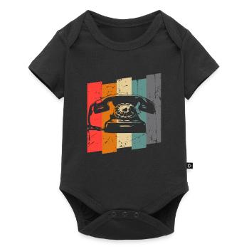 phone - Baby Premium short-sleeve bodysuit - black - Front