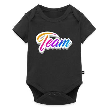 Team - Baby Premium Kurzarmbody - Schwarz - Vorne