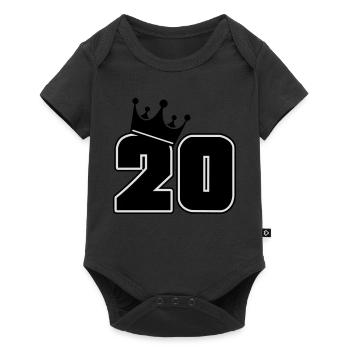 20 - Baby Premium short-sleeve bodysuit - black - Front