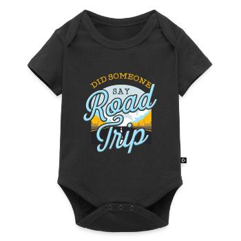 Road Trip - Baby Premium Kurzarmbody - Schwarz - Vorne