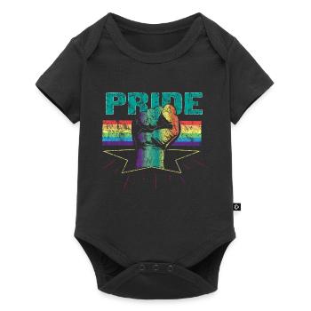 LGBT retro vintage gift - Baby Premium short-sleeve bodysuit - black - Front