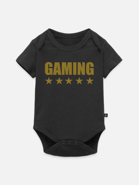 Gamer / Gaming - Baby Premium Kurzarmbody - Schwarz