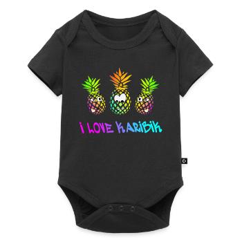 Vacances des Caraïbes - Body à manches courtes Premium Bébé - noir - Devant