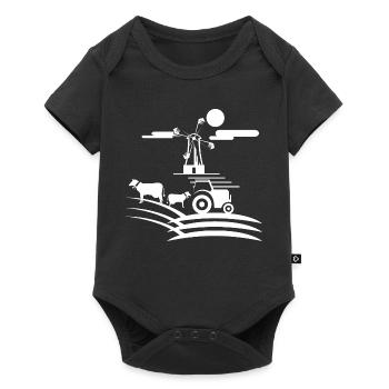 Farmer Farm Farm Farmer Icon Graphic Icon - Baby Premium short-sleeve bodysuit - black - Front