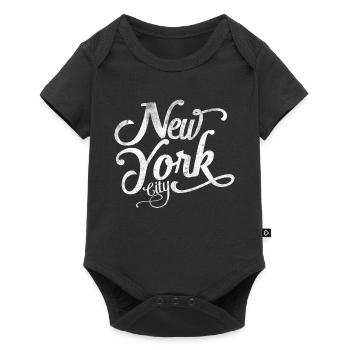 New York City | Vintage Distressed Script Art - Baby Premium short-sleeve bodysuit - black - Front