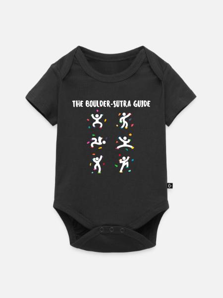 Boulder Lustig Witzig Humorvoll Klettern Felswand - Baby Premium Kurzarmbody - Schwarz