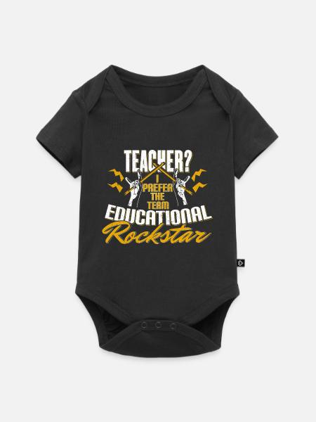 Schule Lehrer Lehrer - Baby Premium Kurzarmbody - Schwarz