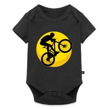 Mountain bike | Mountain biking - Baby Premium short-sleeve bodysuit - black - Front