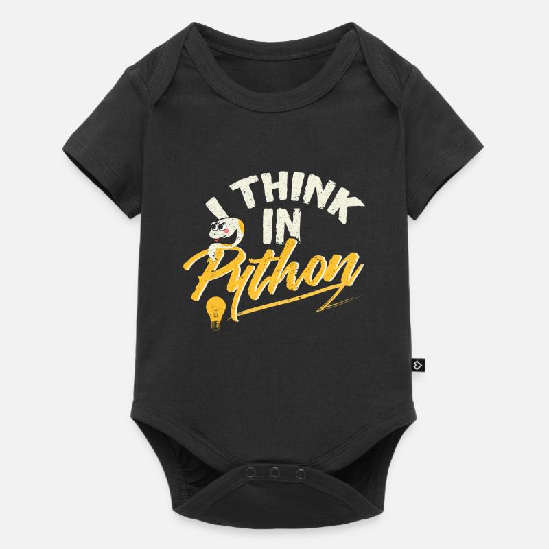 Python Programmierer - Baby Premium Kurzarmbody - Schwarz