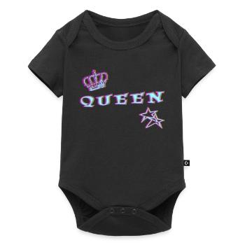 Queen - Body à manches courtes Premium Bébé - noir - Devant