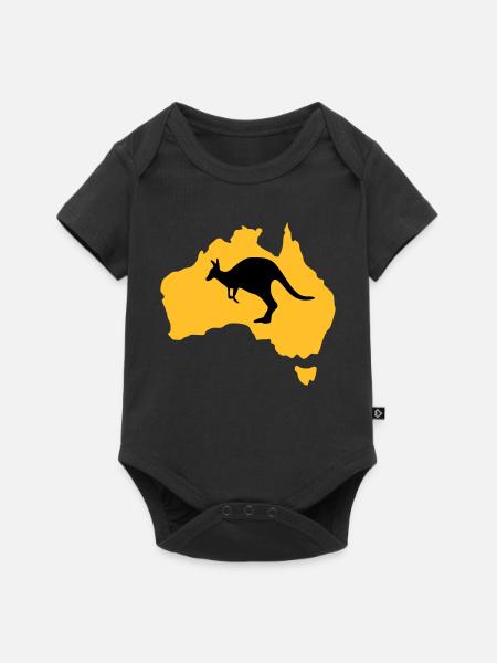 Australie - Body à manches courtes Premium Bébé - noir
