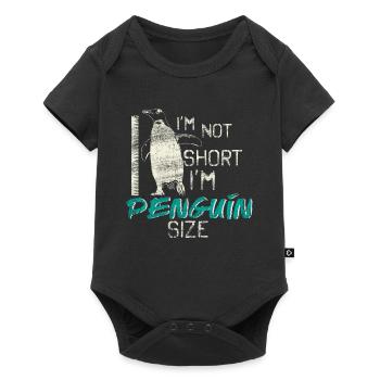 manchot - Body à manches courtes Premium Bébé - noir - Devant