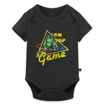 Basketball Retro Vintage Gift Idea - Baby Premium short-sleeve bodysuit - black - Front