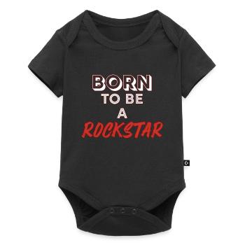 Musique rock - Body à manches courtes Premium Bébé - noir - Devant