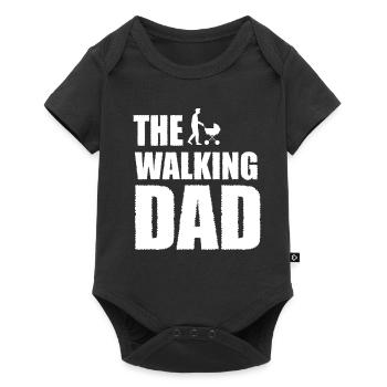 The Walking Dad – Dad with a stroller - Baby Premium short-sleeve bodysuit - black - Front