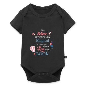Je crois qu'il se passe quelque chose de très magique ... - Body à manches courtes Premium Bébé - noir - Devant