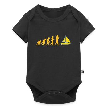 Evolution voilier voilier Voilier Océan - Body à manches courtes Premium Bébé - noir - Devant