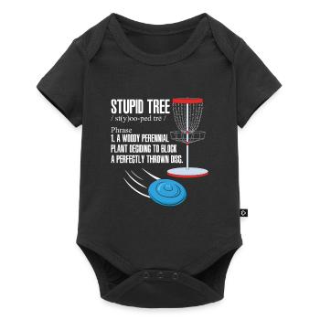 Disc Golf - Baby Premium Kurzarmbody - Schwarz - Vorne