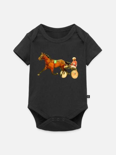 trotteur - Body à manches courtes Premium Bébé - noir