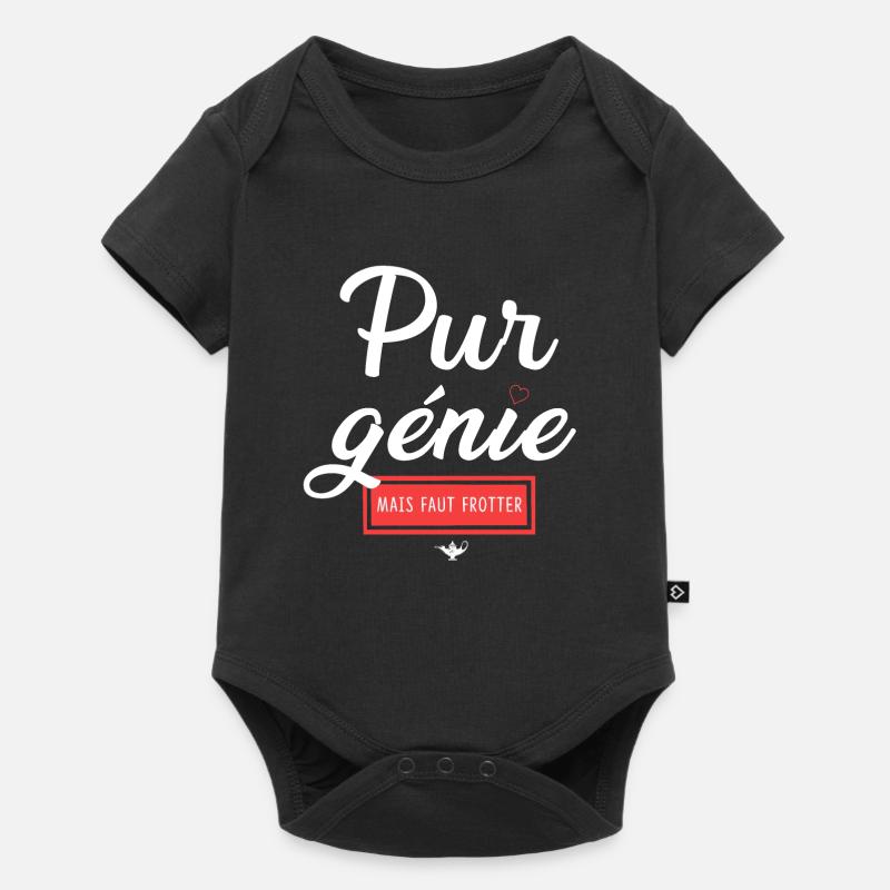 Humour et Émotion Chatastrophe - Body à manches courtes Premium Bébé - noir