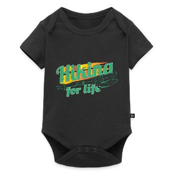 Hiking gift idea - Baby Premium short-sleeve bodysuit - black - Front