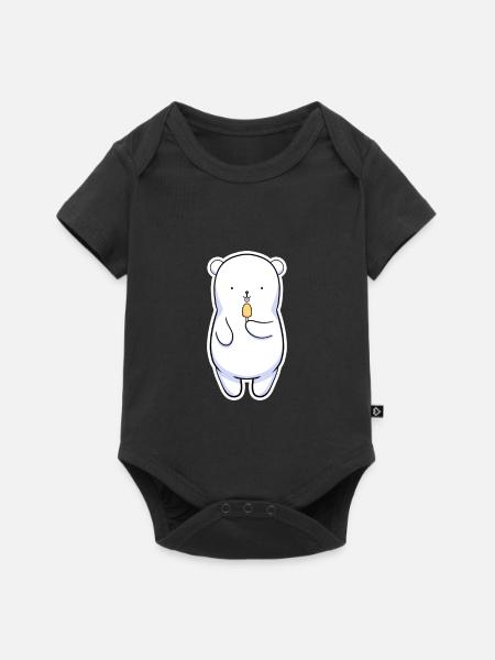 Eisbär - Baby Premium Kurzarmbody - Schwarz