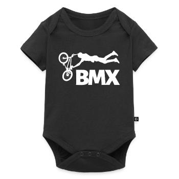 BMX Stunt Shirt for Freestyle Fans - Baby Premium short-sleeve bodysuit - black - Front