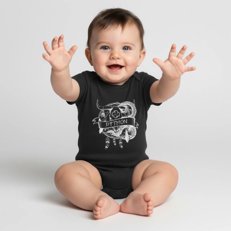 python Programmiersprache technologie Baby Premium Kurzarmbody