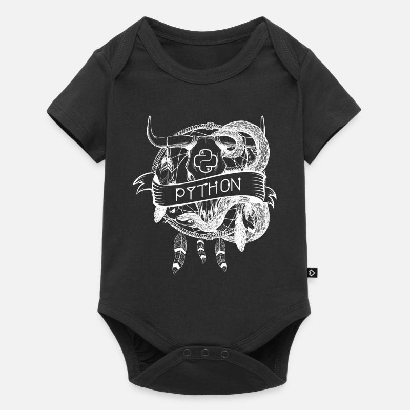 python Programmiersprache technologie - Baby Premium Kurzarmbody - Schwarz