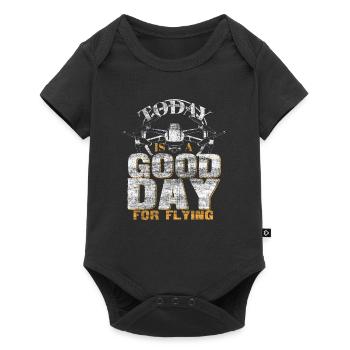 Cadeau de Drone - Body à manches courtes Premium Bébé - noir - Devant