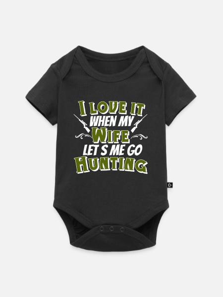 Jäger Jagen - Baby Premium Kurzarmbody - Schwarz