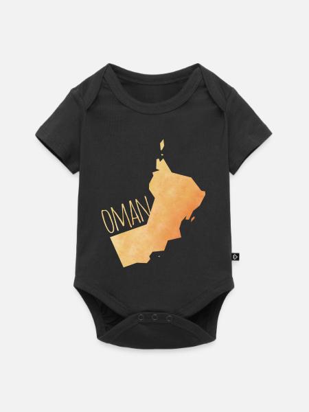 Oman - Baby Premium Kurzarmbody - Schwarz